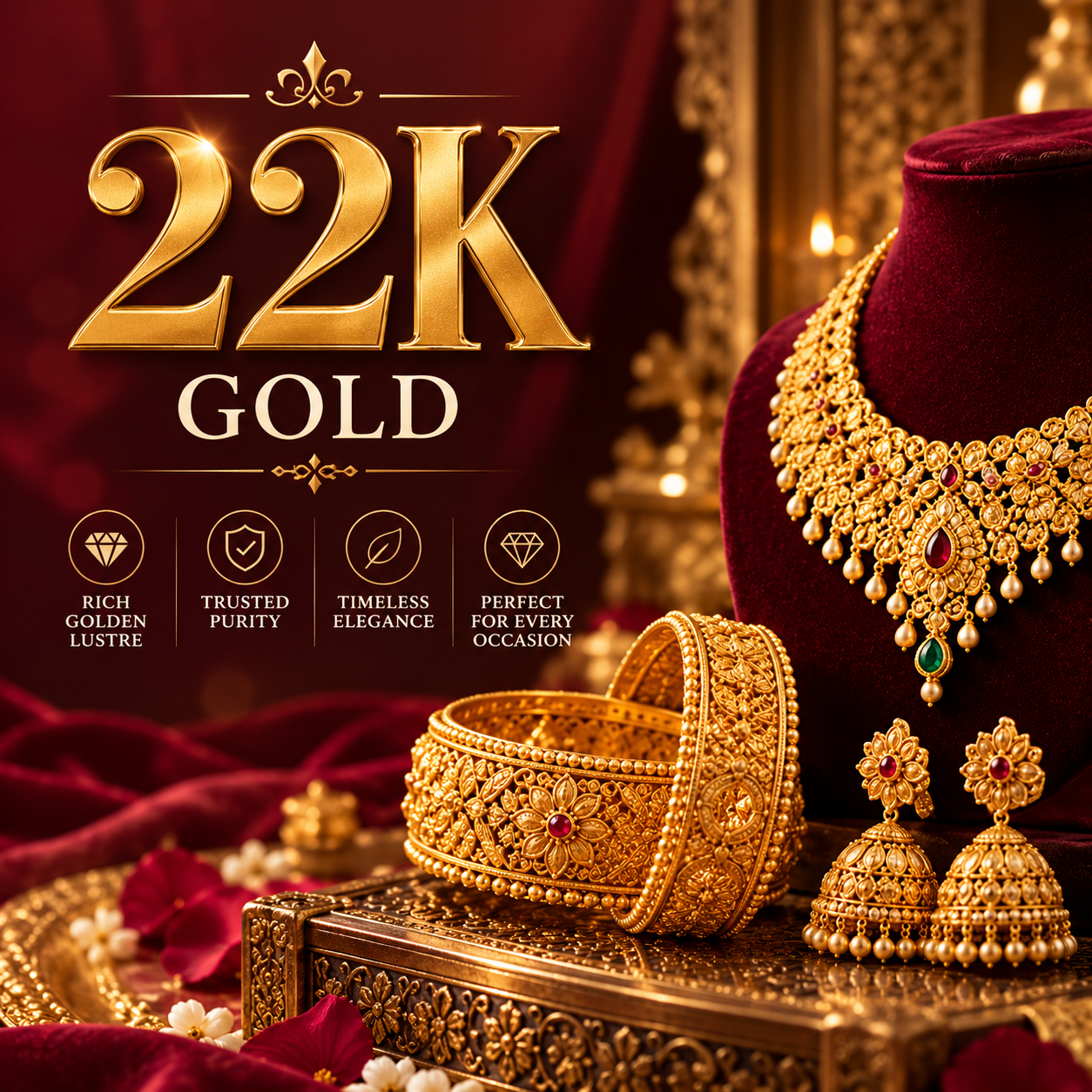 Bridal jewellery by The Royal Gold