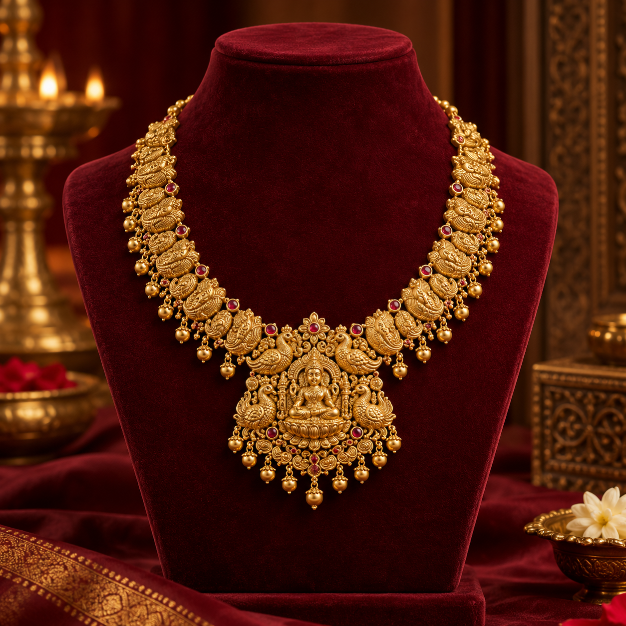 Royal Maharani 22K Gold Choker Necklace